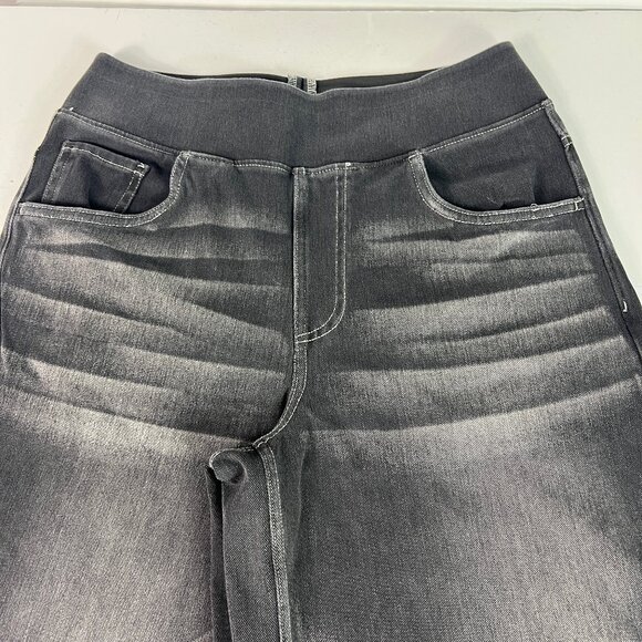 Halara Flex Jeans Women's 27x28* High Rise Wide Leg Black Stretch Denim No Tag - Picture 3 of 16